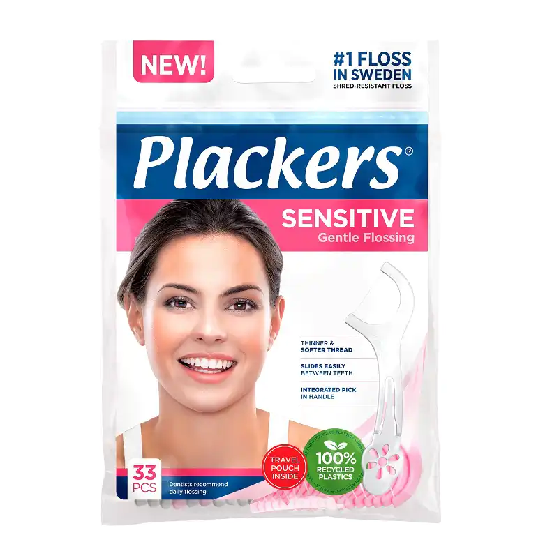Plackers Sensitive Dental Floss 33 pcs